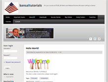 Tablet Screenshot of bansaltutorials.com
